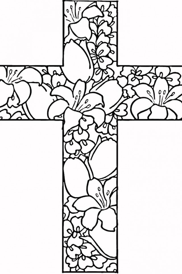 Coloring Pages For Adults Crosses at GetColorings.com - Free printable ...