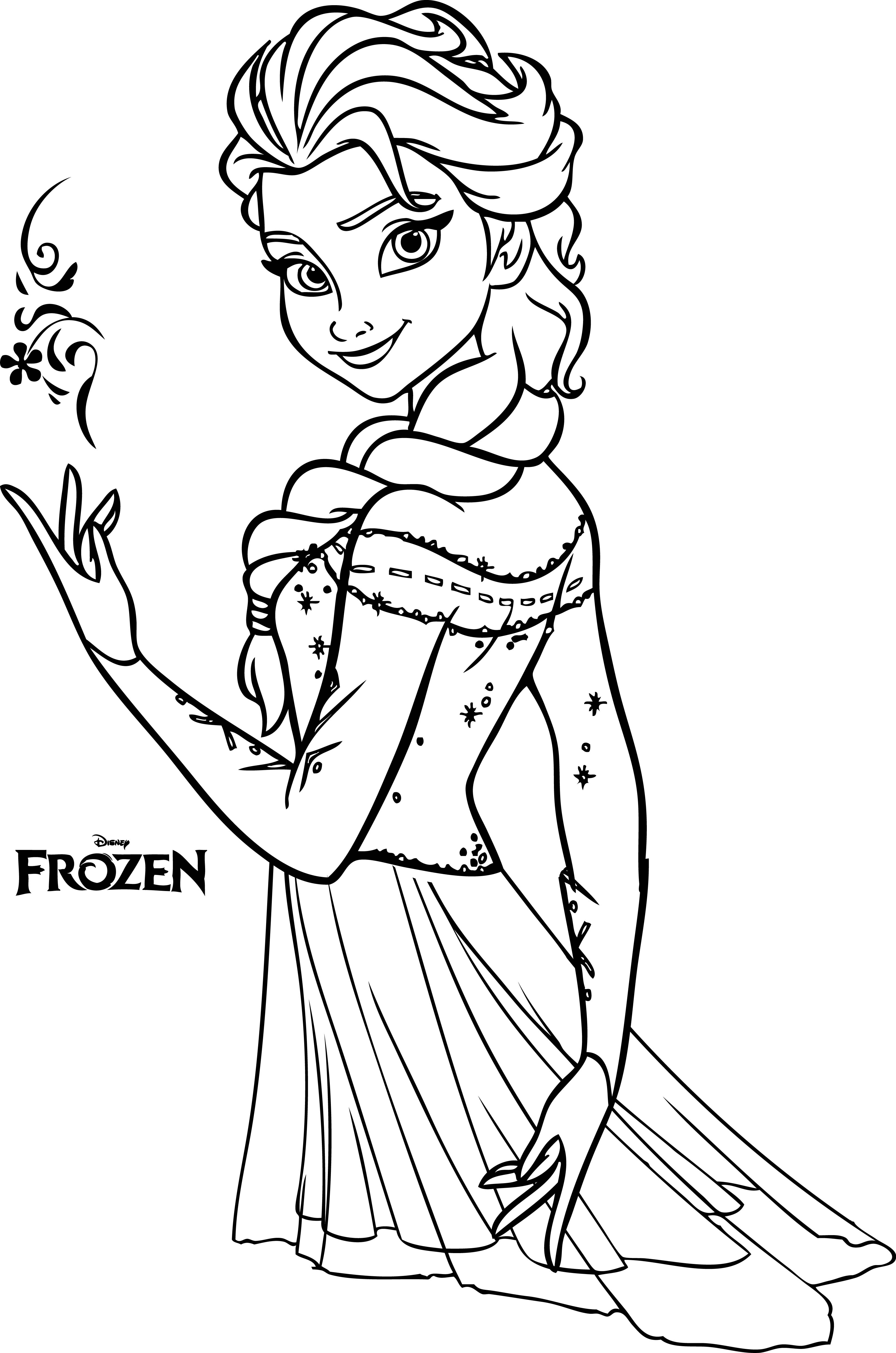 Coloring Pages For Girls Elsa at Free printable