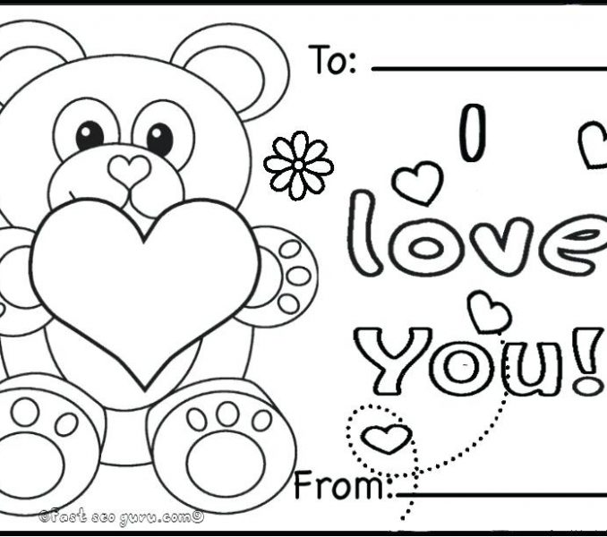 Coloring Pages For Valentines Day Cards at GetColorings.com   Free ...