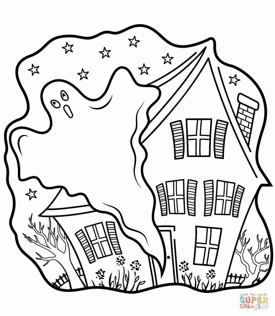 Coloring Pages Halloween Ghost at GetColorings.com | Free printable
