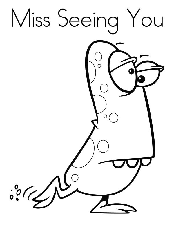 Miss You Coloring Pages at Free printable colorings