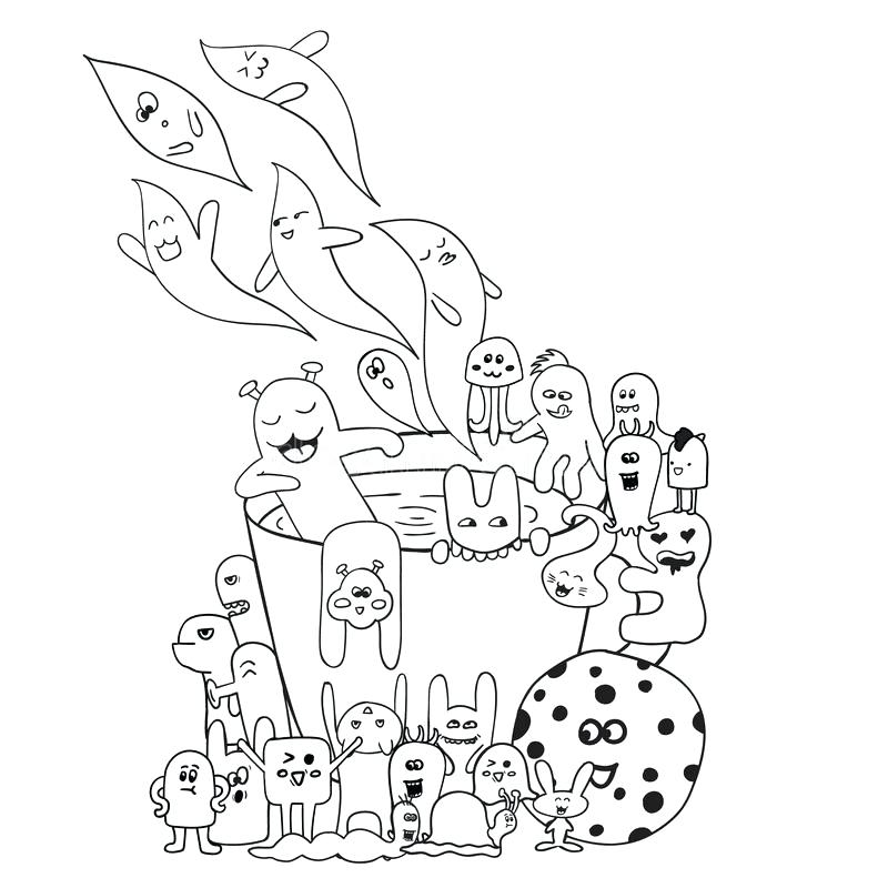 Coloring Pages In Black And White at GetColorings.com | Free printable