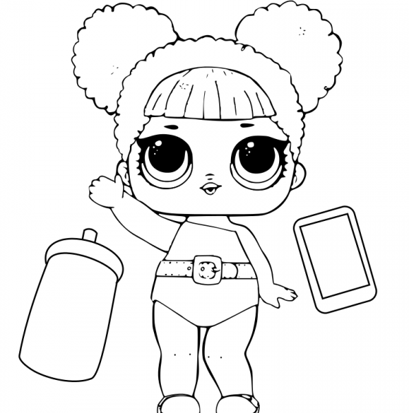 Lol Doll Coloring Page Mc Swag Coloring Pages Lol Surprise Omg
