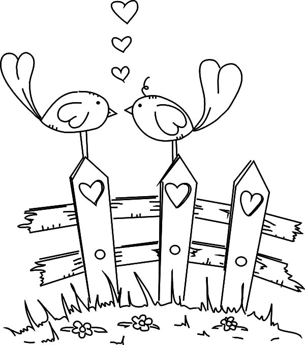 Coloring Pages Love Birds at GetColorings.com | Free printable