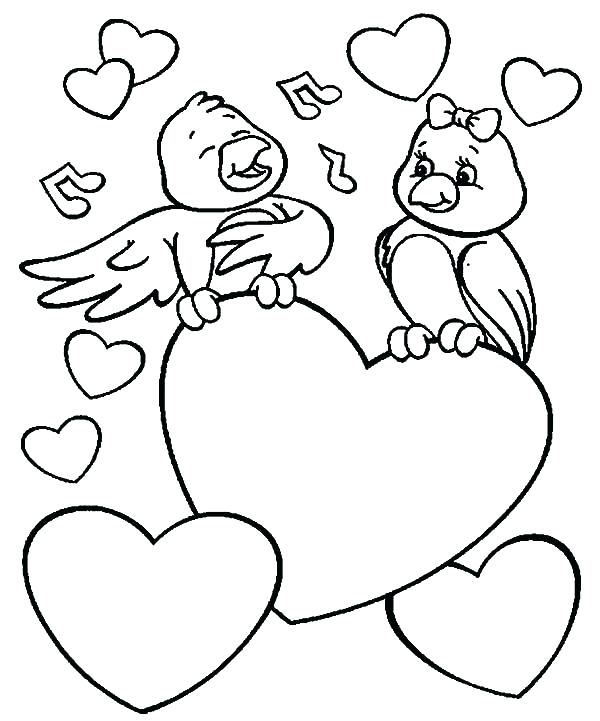 Coloring Pages Love Birds at GetColoringscom Free