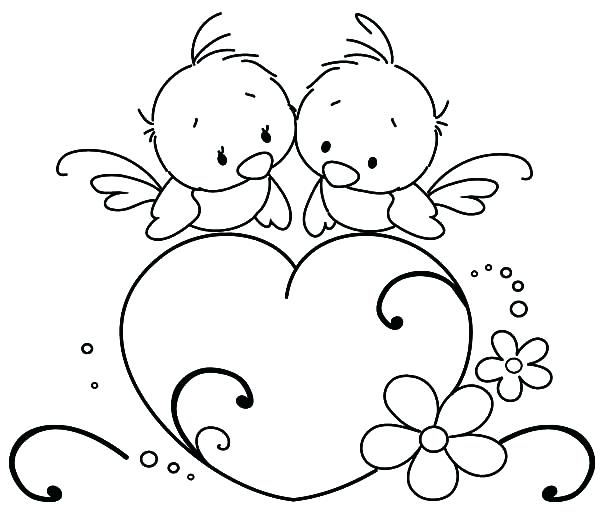 Coloring Pages Love Birds at GetColoringscom Free