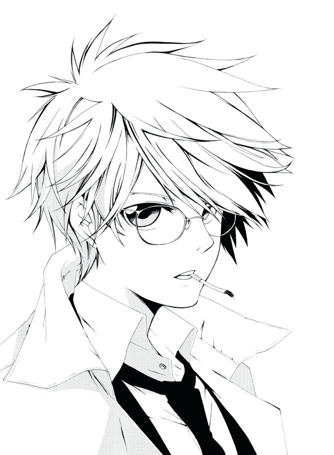 Coloring Pages Of Anime Boys At GetColorings Free Printable 