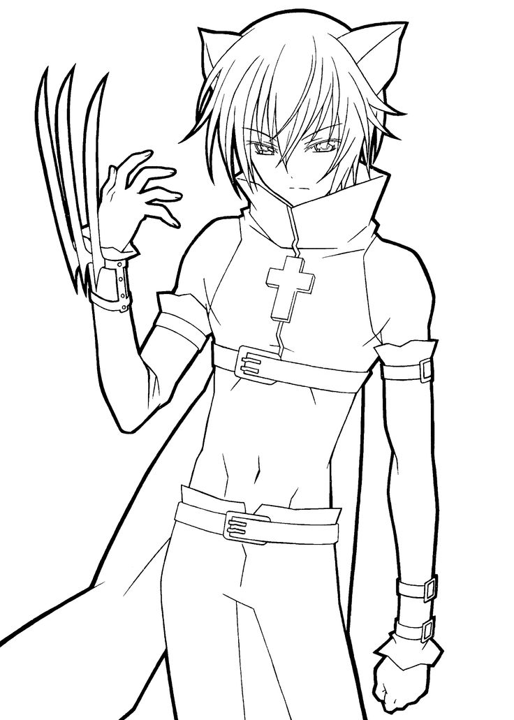 Coloring Pages Of Anime Boys At GetColorings Free Printable 