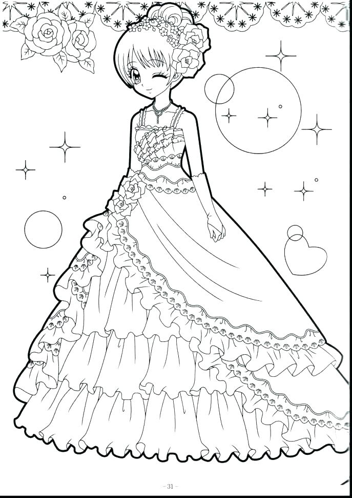 Coloring Pages Of Anime Girls at GetColorings.com | Free printable