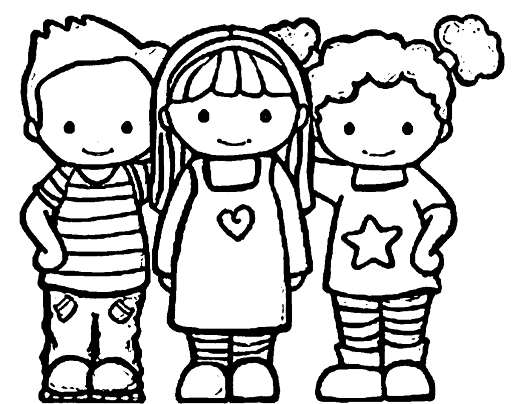 Coloring Pages Of Best Friends Forever at Free
