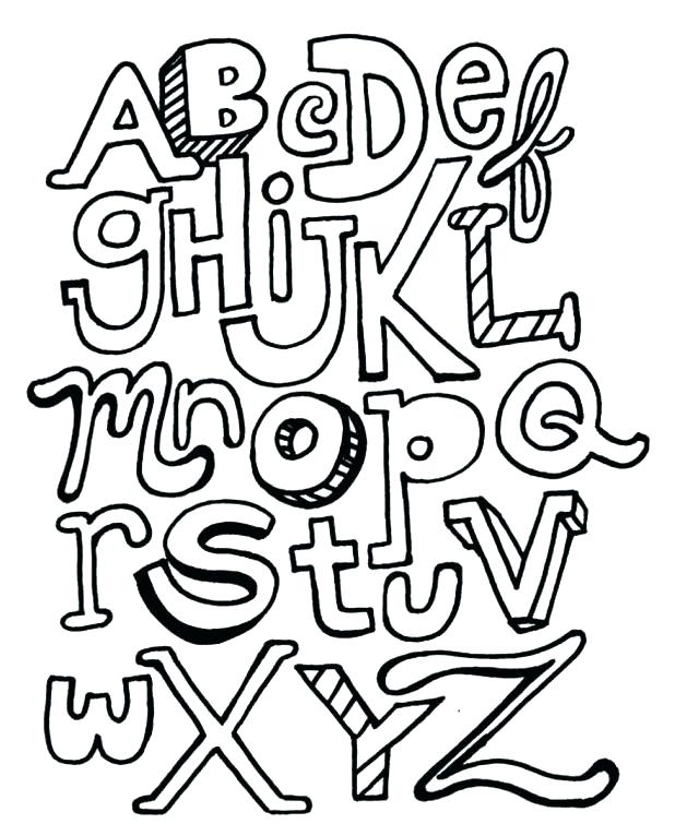 Coloring Pages Of Bubble Letters At GetColorings Free Printable 