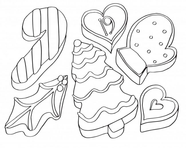 Coloring Pages Of Christmas Cookies at GetColorings.com | Free