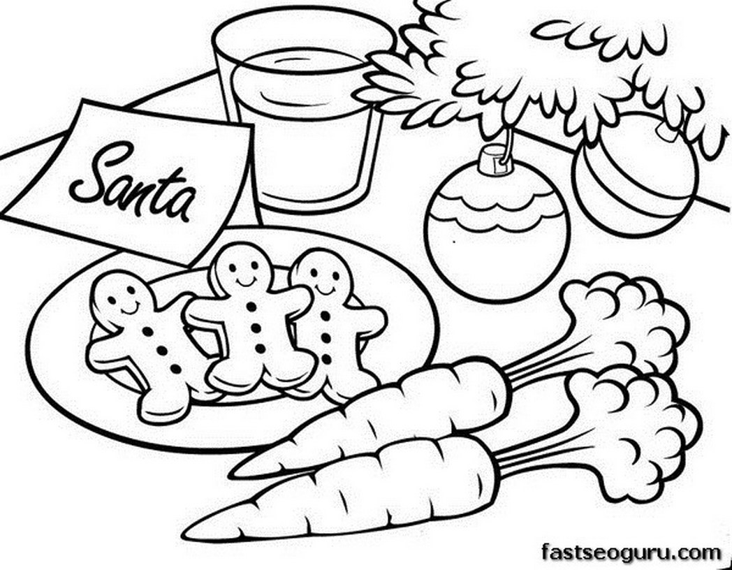 Coloring Pages Of Christmas Cookies at Free