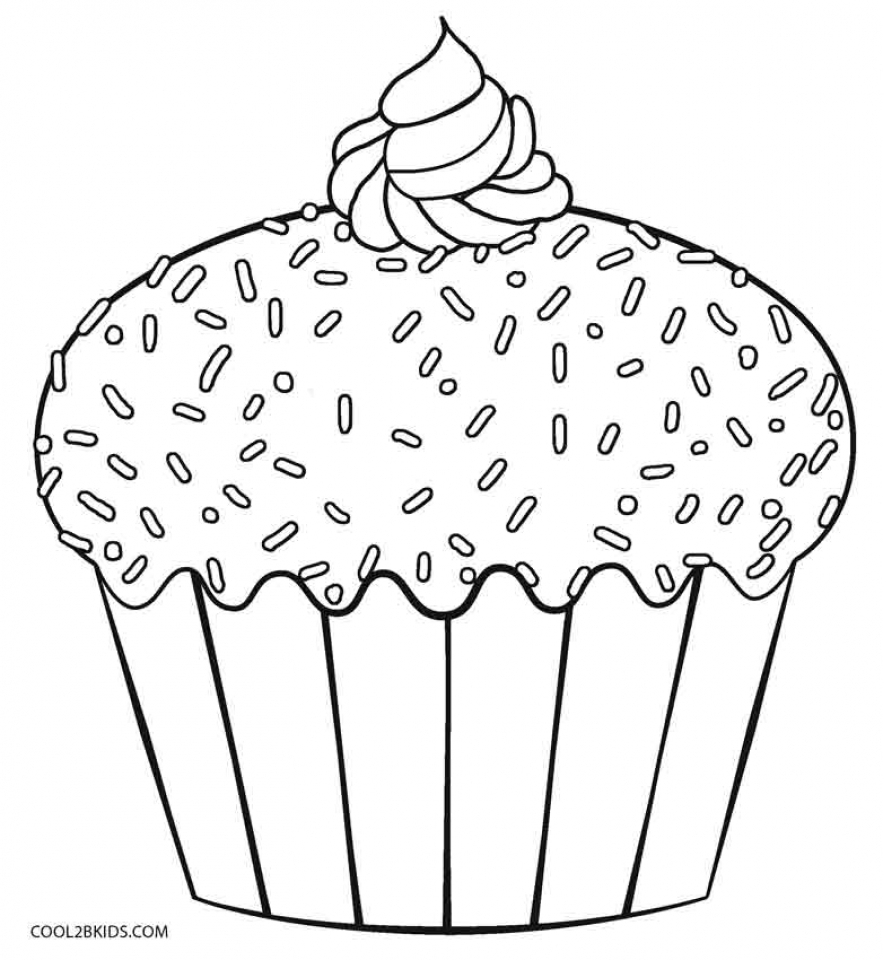 Coloring Pages Of Cupcakes And Cookies At GetColorings Free 