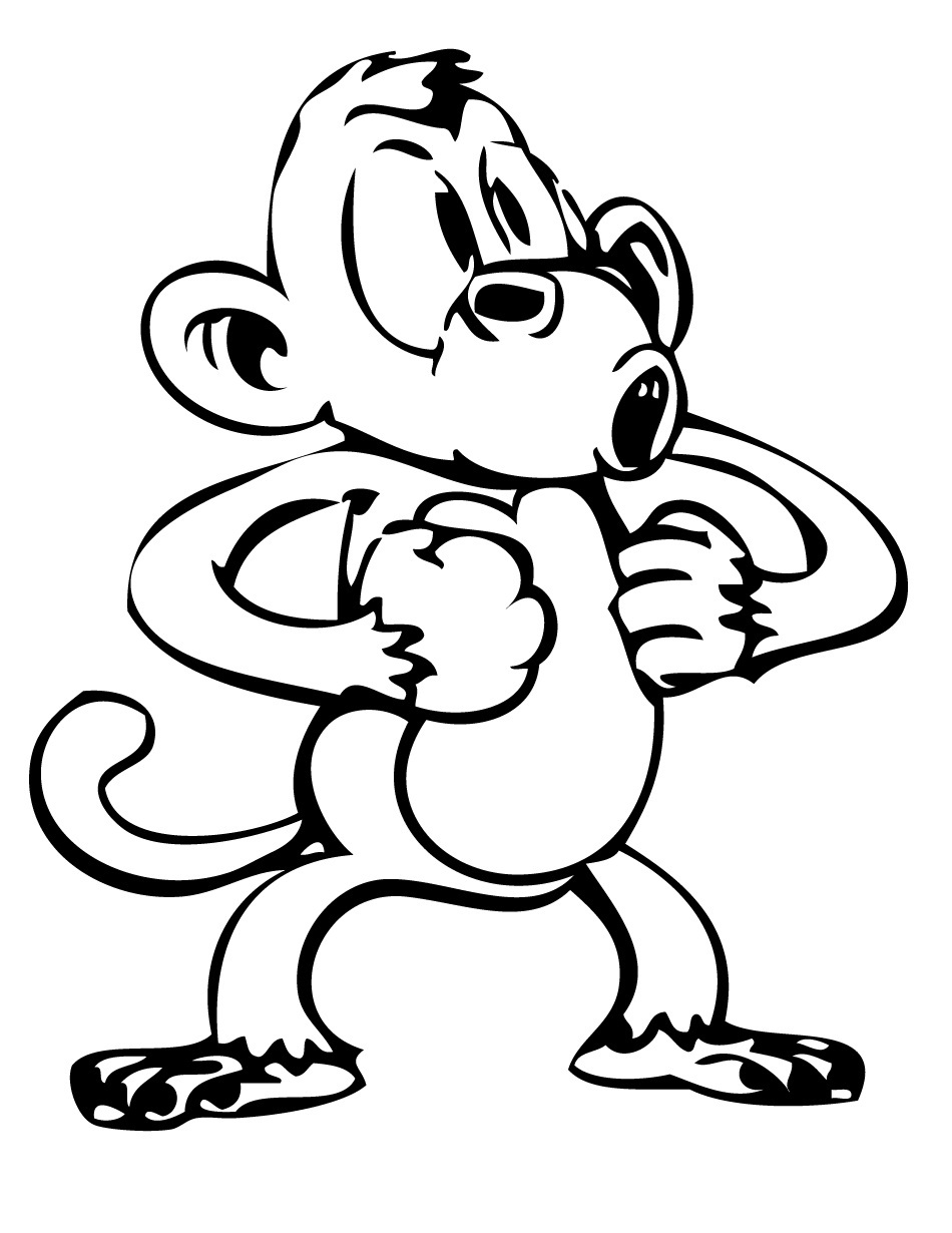 Coloring Pages Of Cute Baby Monkeys at GetColorings.com ...