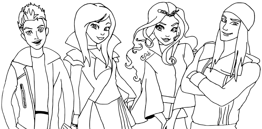 Coloring Pages Of Descendants at GetColorings.com | Free ...