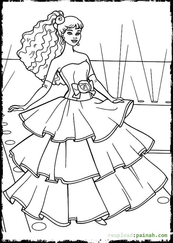 Printable Fashion Design Coloring Pages