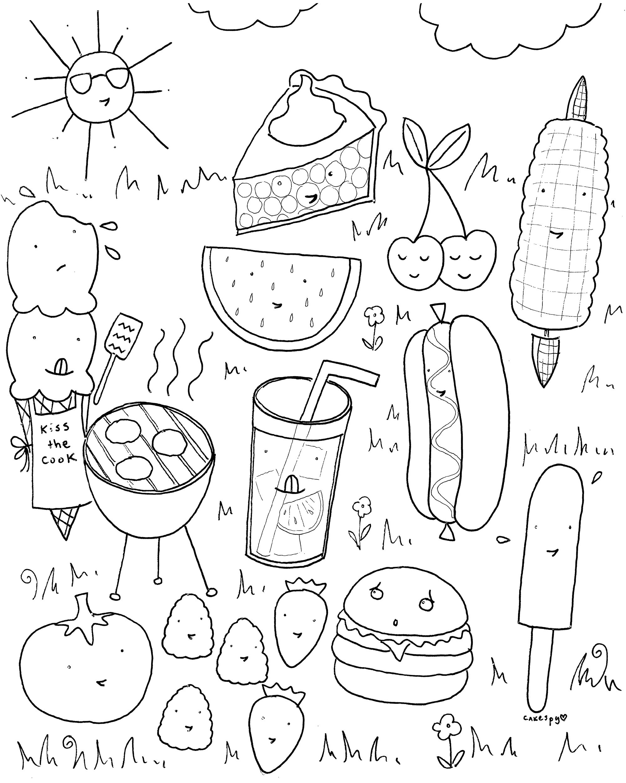 Coloring Pages Of Fast Food at Free printable