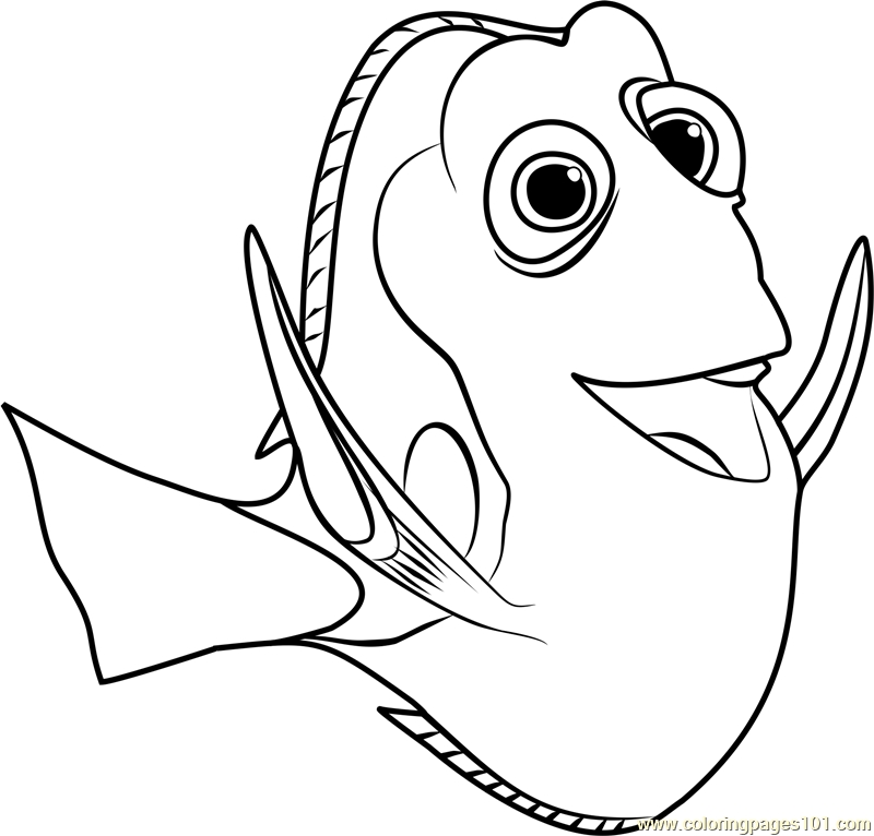 Coloring Pages Of Finding Dory at Free printable