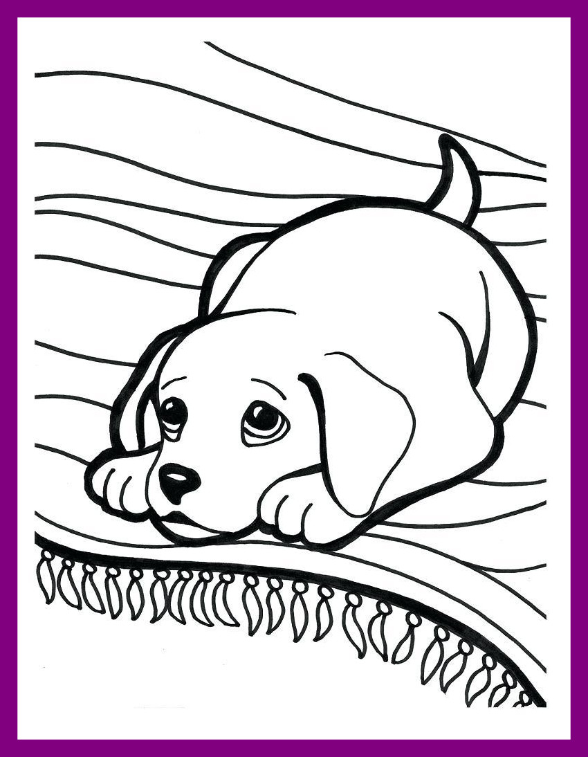 Coloring Pages Of Golden Retriever Puppies At GetColorings Free 
