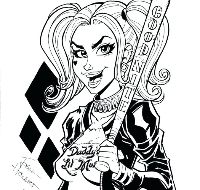 Coloring Pages Of Harley Quinn at GetColorings.com | Free printable