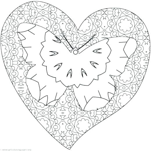 Coloring Pages Of Hearts And Flowers at GetColorings.com | Free