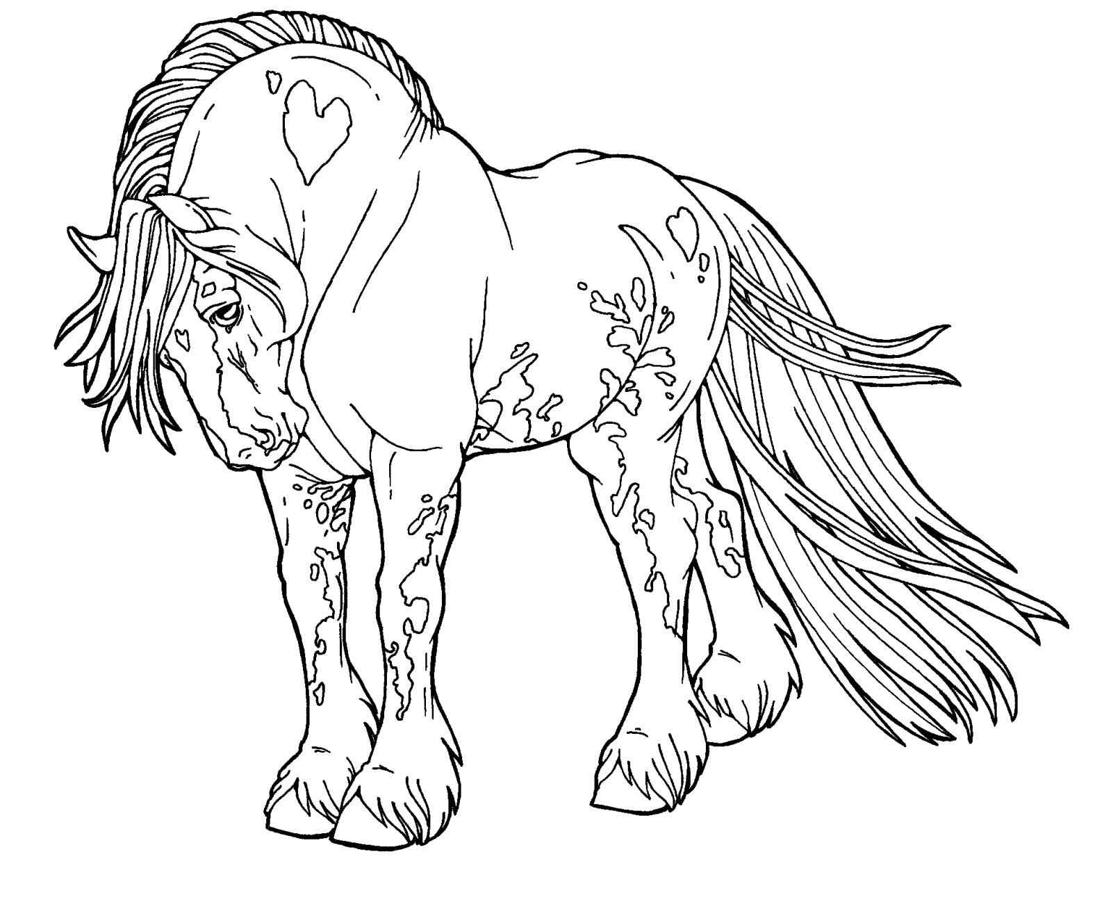 Coloring Pages Of Horses Rearing at GetColorings.com | Free printable