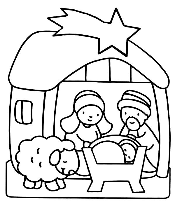 Coloring Pages Of Jesus In The Manger at GetColorings.com | Free