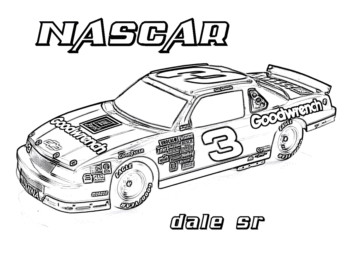 Coloring Pages Of Nascar Race Cars at GetColorings.com ...