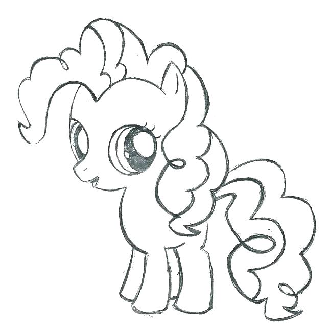 644x650 Pinkie Pie Coloring Page Pages My Little Pony