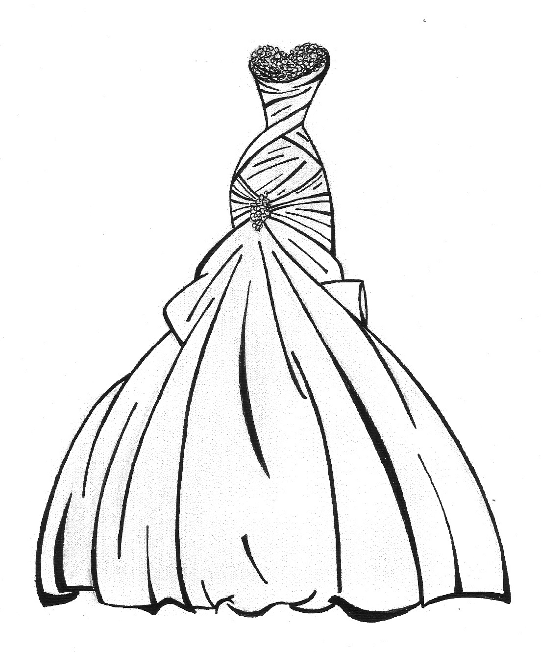 Coloring Pages Of Princess Dresses At GetColorings Free Printable 