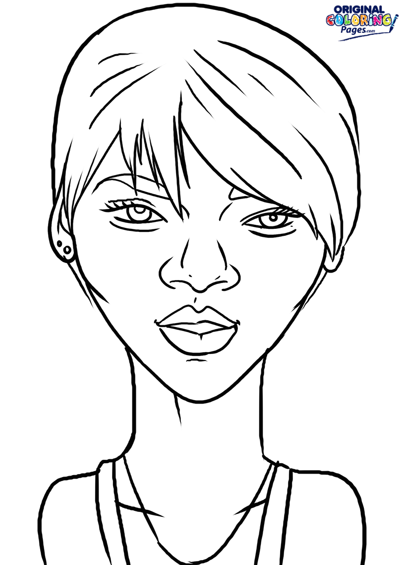 Coloring Pages Of Rihanna at GetColorings.com | Free printable