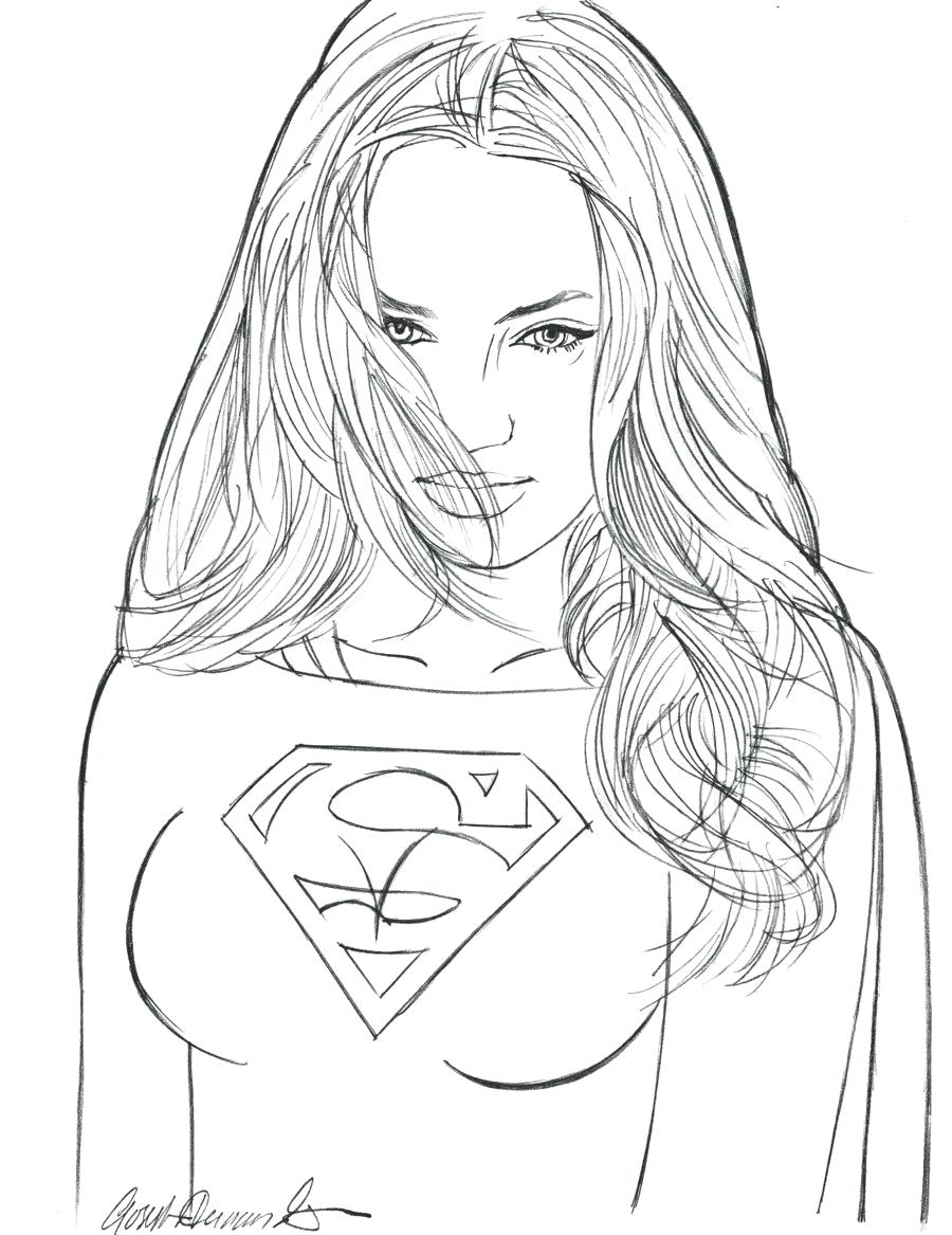 coloring-pages-of-supergirl-at-getcolorings-free-printable