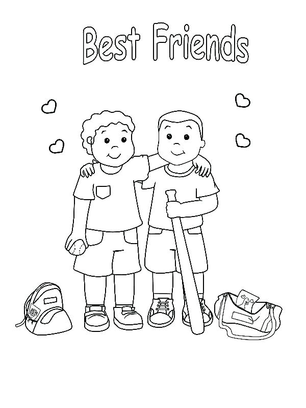 Coloring Pages Of Two Best Friends at GetColorings.com | Free printable