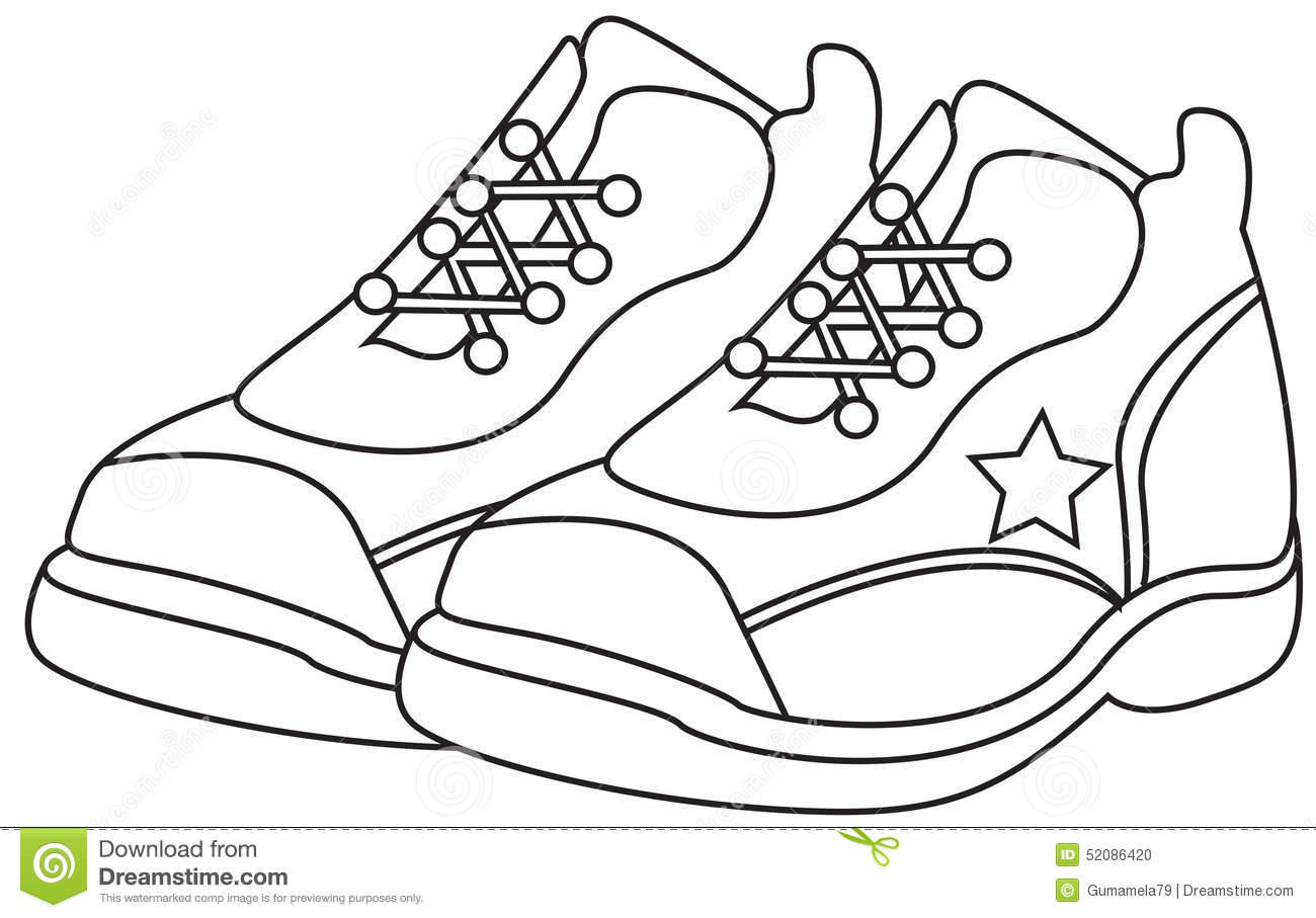 Coloring Pages Shoes Printable At GetColoringscom | Free Printable