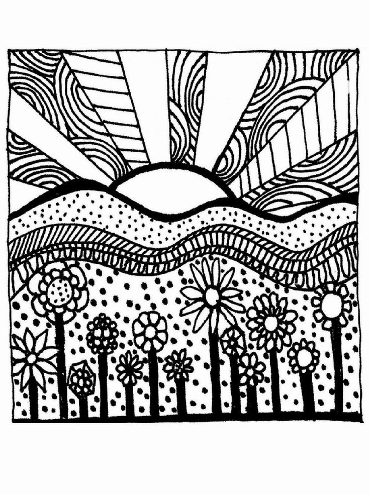 Sunrise Coloring Page At Getcolorings Free Printable Colorings Hot Sex Picture