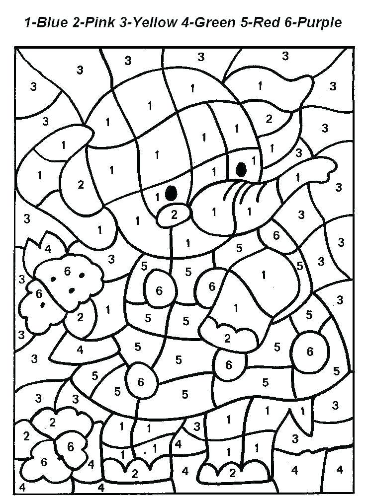 Coloring Pages With Number Codes at GetColoringscom