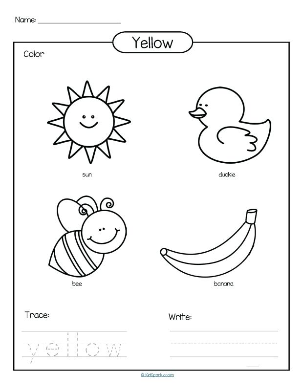 Colors Coloring Pages For Preschool at GetColorings.com | Free