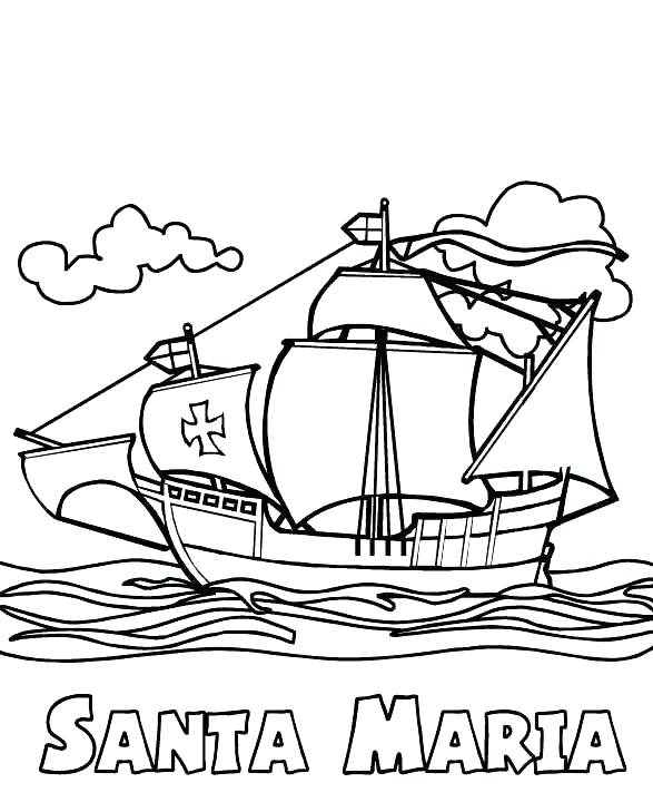 Columbus Day Coloring Pages Printable at Free