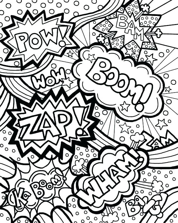 Comic Strip Coloring Pages At Free Printable