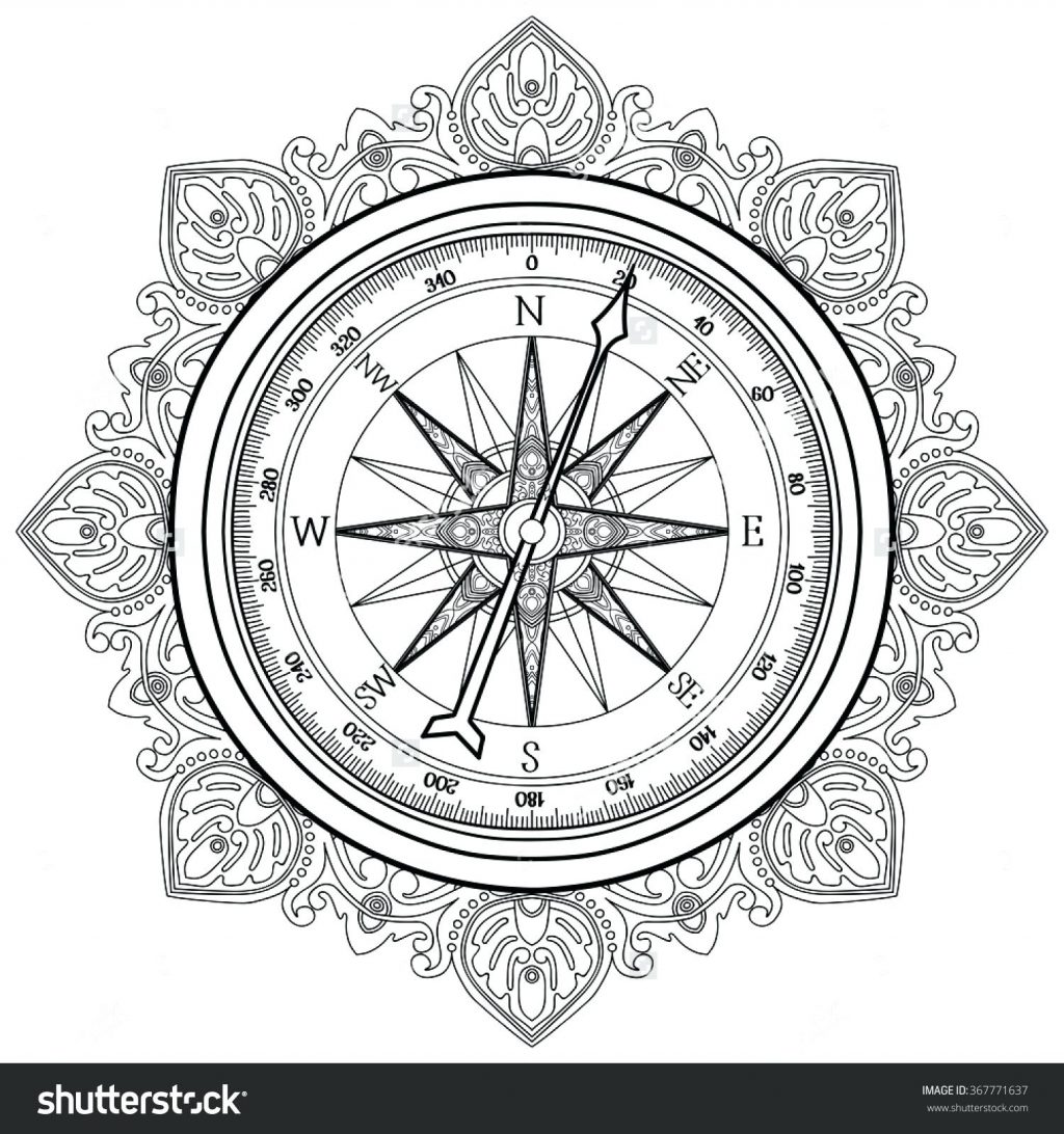 Compass Coloring Page at Free printable colorings