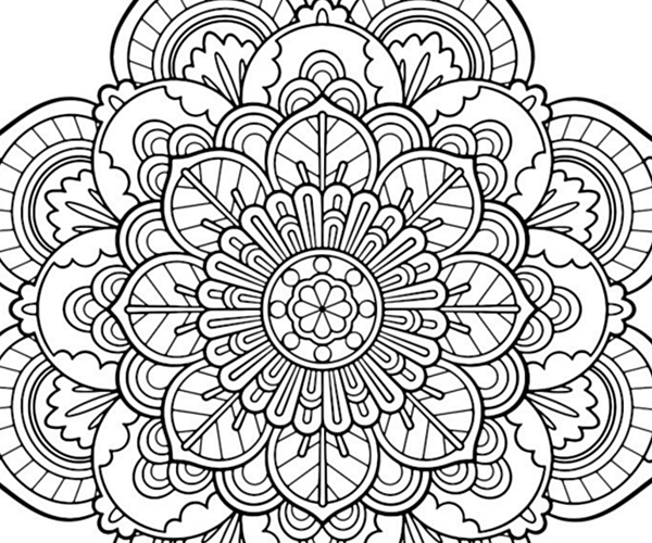 Completed Adult Coloring Pages at GetColorings.com | Free printable