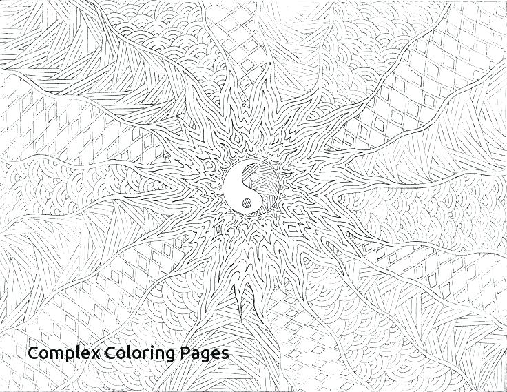 Complex Christmas Coloring Pages at Free printable