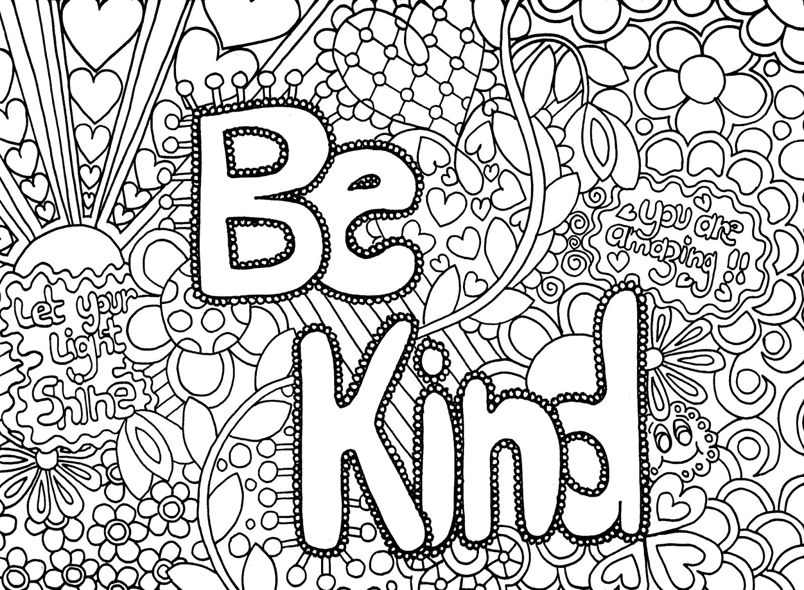 Cartoon Complicated Coloring Pages Printable 