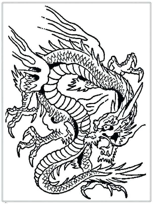 Complex Dragon Coloring Pages at GetColorings.com | Free printable
