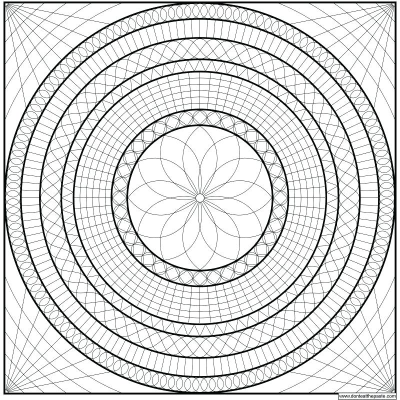 Complex Geometric Coloring Pages at GetColorings.com | Free printable