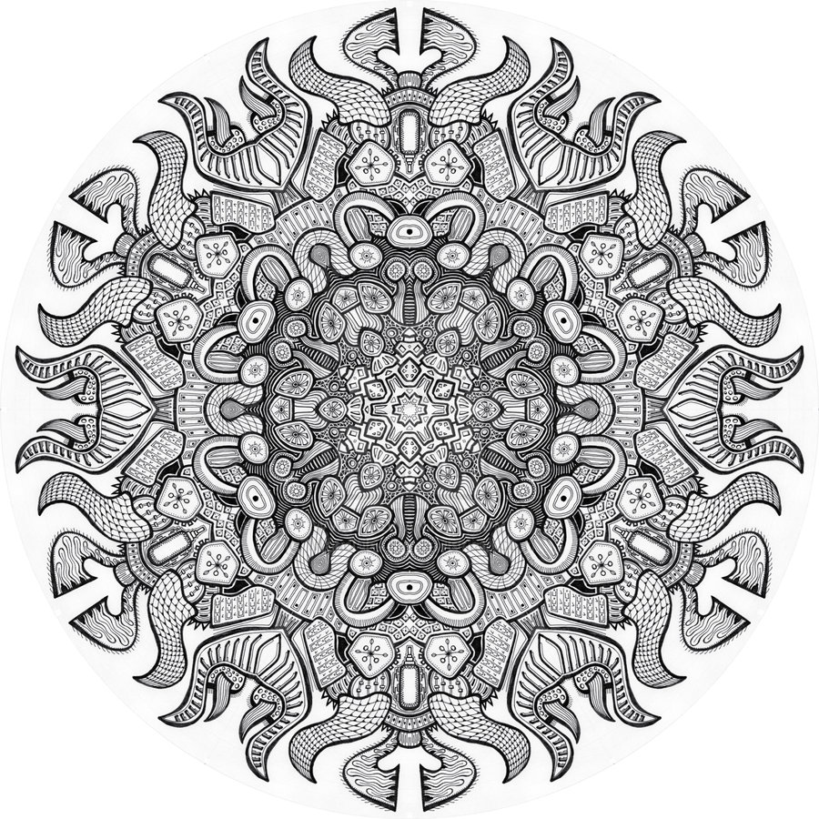 Complex Mandala Coloring Pages Printable at Free