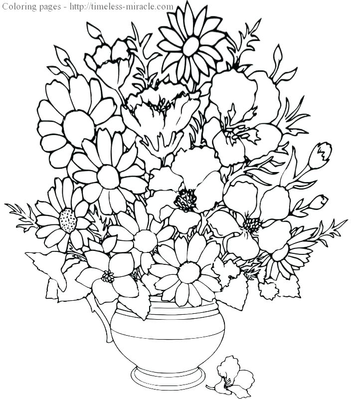 Complicated Flower Coloring Pages at GetColorings.com | Free printable