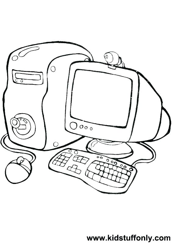 Computer Coloring Pages For Kids at GetColorings.com | Free printable