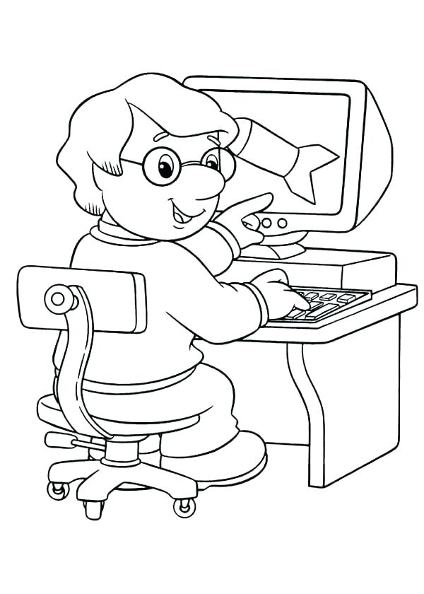 Computer Keyboard Coloring Page At GetColorings Free Printable 